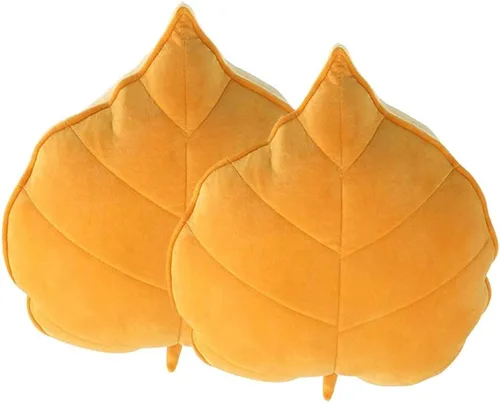 Miniatura 3 de Cyprinus Carpio Cojín de almohada para el hogar en forma de hoja 3D, almohada lumbar para el hogar, almohada decorativa para el hogar, paquete de 2