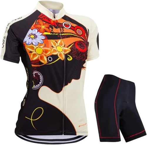 Miniatura 43 de Jersey de ciclismo para mujer, de manga corta, secado rápido, transpirable, para montaña.
