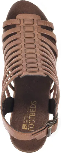 Miniatura 2 de WHITE MOUNTAIN Sandalia de tacón para mujer, Blanco