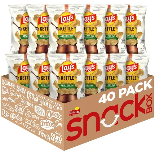 Miniatura 9 de Lay's Kettle Cooked - Papas fritas sabor jalapeño, 0.85 onzas (paquete con 40 unidades)