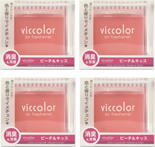 Viccolor Peach & Kiss (aroma fresco a melocotón con fragancia de ramo floral) ambientador de lujo JDM Genuino Diax Japón para el hogar, oficina,