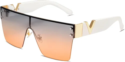 Miniatura 13 de Allarallvr Gafas de sol cuadradas de gran tamaño para mujeres hombres vintage de moda clásica gafas de sol de sol para mujer AR82087