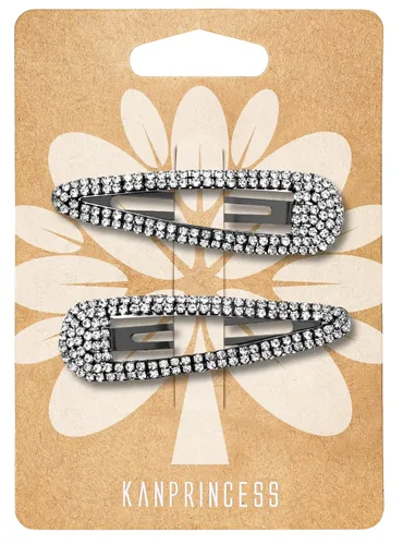 Miniatura 15 de KANPRINCESS Pinza para el pelo, 2 piezas de diamantes de imitación de 2.4 pulgadas, color plateado, pasadores de pelo para mujeres y niñas, novia