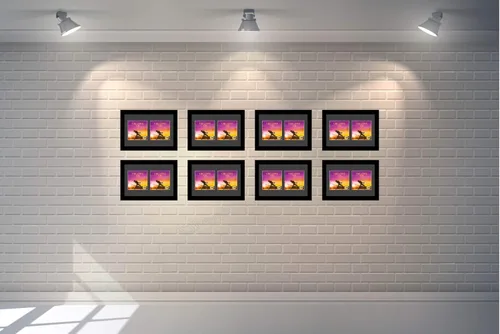 Miniatura 4 de Creative Picture Frames Marco de música artística de doble cubierta de CD de 8 x 12 pulgadas con paspartú negro de pie o exhibición de pared