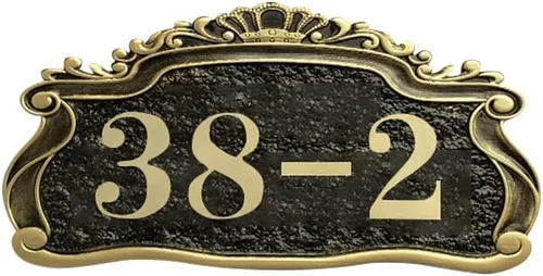Miniatura 24 de Letrero personalizado con número de dirección del hogar, placa personalizada para buzón, puerta de casa, puerta, habitación, placa acrílica