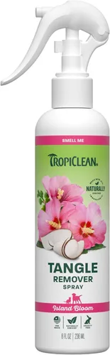Miniatura 10 de TropiClean Sweet Pea Spray desenredante y desengrasante para gatos y perros Acondicionador para perros en aerosol derivado de ingredientes