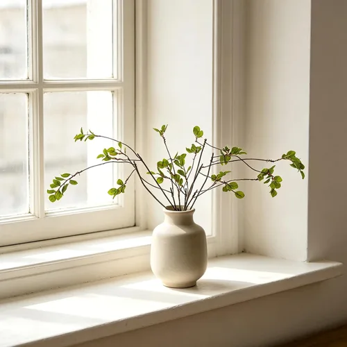 Miniatura 4 de 6Pcs 23.2inch Artificial Greenery Stems Artificial Ficus Branches Faux Ficus Twig Plants Green Silk Leaf Spray for Home Office Wedding Vase Filler