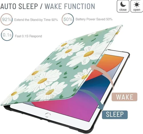 Miniatura 4 de Funda diseñada para iPad Air Gen 4 y 5 de 10.9 pulgadas (2020/2022) apagado y encendido automático con soporte para lápiz de visión multiángulo