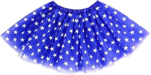 TWINKLEDE Falda del 4 de julio, falda patriótica de tutú para el Día de la Independencia, falda de baile para mujeres y niñas