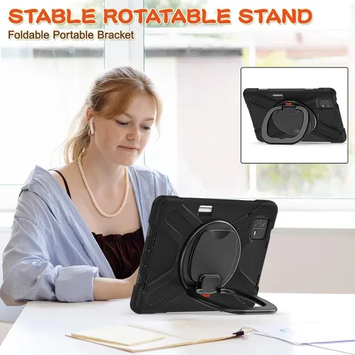Miniatura 2 de Funda resistente para tablet, funda protectora multifunción con mango giratorio de 360 grados, correa de hombro extraíble para Mi Pad 6 6 Pro