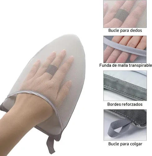 Miniatura 3 de Colgador con soporte para vaporizador de ropa y guante de planchado de vapor para vaporizar ropa, estante de vaporizador de ropa de mano con mini