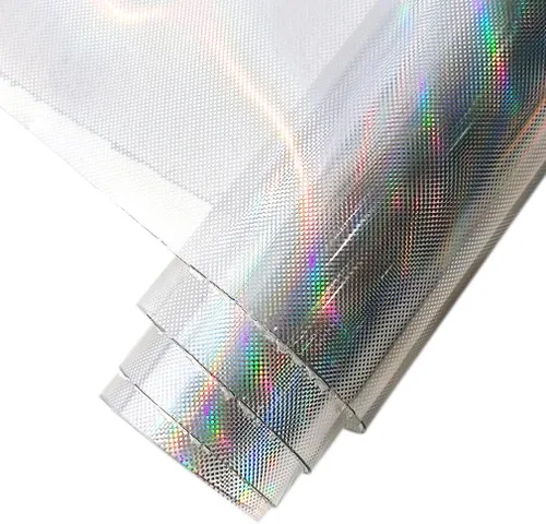 Miniatura 7 de HYANG Hojas de vinilo de cuero sintético transparentes transparentes de bola PVC súper claras holográficas 1 rollo 12" x 53" (30cm x 135cm)
