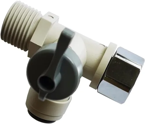 Miniatura 3 de YZM Filtros de agua RO Adaptador de agua de alimentación de 1/2" a 1/4" válvula de bola grifo grifo de alimentación ósmosis inversa