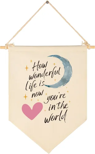 Miniatura 86 de Twinkle Twinkle Little Star - Bandera colgante de lona para pared, regalo para bebé, niños, guardería, habitación de niños, sala de juegos, pancarta