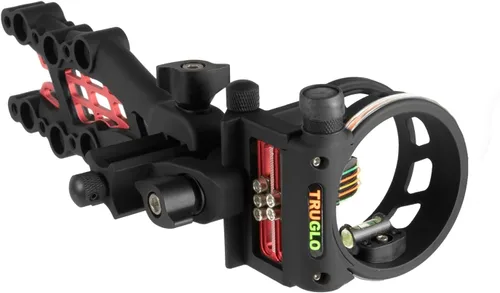 Truglo 5-Pin Carbon Hybrid Archery Sight, Black Negro
