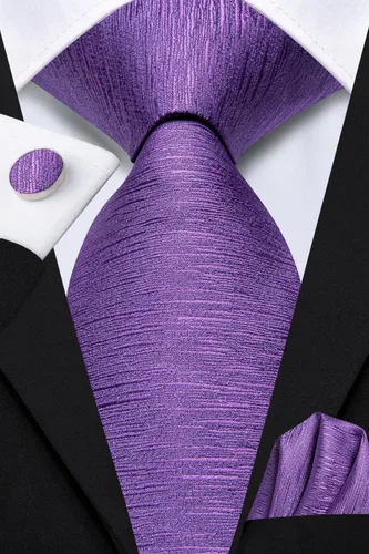 Miniatura 198 de Dubulle Corbata tejida de cachemira para hombre y gemelos de pañuelo para hombre, conjunto de gemelos para boda formal y negocios