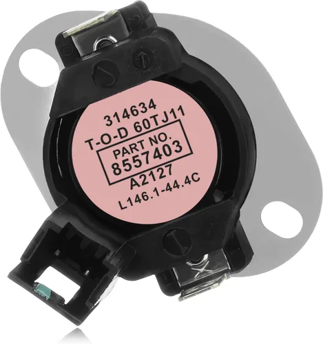 PartsBroz 8557403 WP8557403 Termostato de alto límite para secadora - Compatible con secadoras Whirlpool Maytag Kenmore Amana - Reemplaza AP6013164