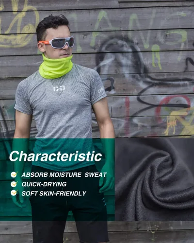 Miniatura 22 de Máscara facial con protección contra el polvo, aerosoles UV, reutilizable, lavable, polaina para el cuello