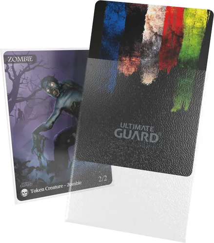 Miniatura 24 de Ultimate Guard Fundas exteriores para cartas Cortex, 100 fundas estándar de tamaño TCG, 66 x 91 mm, con respaldo negro, acabado brillante, sin PVC