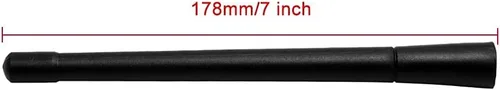 Miniatura 8 de Reemplazo de antena corta de motocicleta de 7 pulgadas para Harley Davidson 1989-2025 Touring Electra Glide Ultra Classic, goma flexible