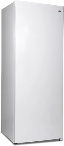 Congelador vertical Koolatron - 4 estantes de rejilla fija, listo para garaje, almacenamiento de carne, descongelación manual, ahorro de espacio,