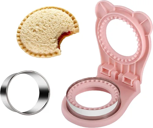 Miniatura 10 de Cortador y sellador de sándwich, para hacer sándwiches sin corteza para niños, fácil para fiambrera escolar y caja de Bento, verde