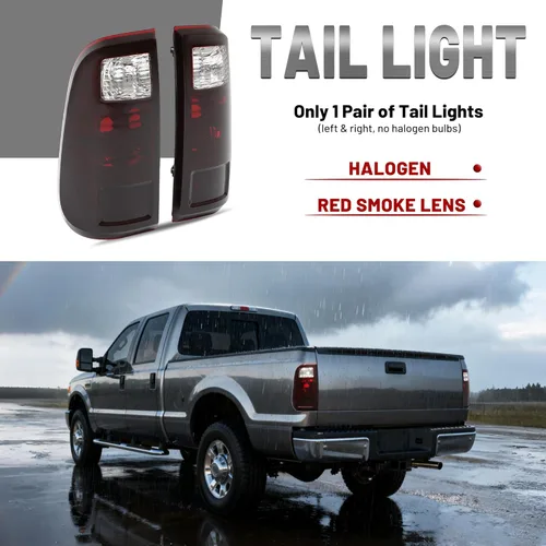Miniatura 3 de HECASA Conjunto de Luz Trasera Compatible con Ford F250 F350 F450 F550 Super Duty 2008-2016 Reemplazo para BC3Z13405A BC3Z13404A FO2800208 FO2801208