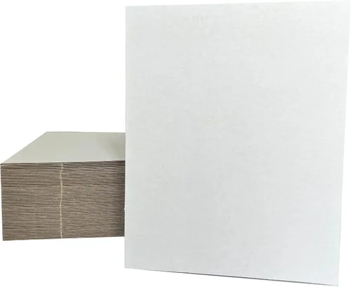 Miniatura 8 de Paquete de 50 hojas de cartón corrugado de 8 x 10 pulgadas, almohadillas de cartón corrugado de papel kraft marrón de primera calidad, planos a