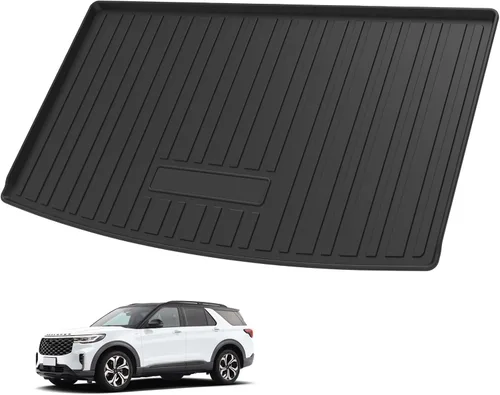 Miniatura 15 de Elsetyler Revestimiento de carga para viaje 2021 – TPO negro para todo tipo de clima, resistente al agua, bandeja de carga trasera, protector