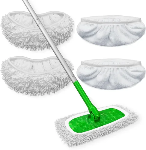 Miniatura 9 de Almohadillas de Microfibra Reutilizables para Trapeador Almohadillas Húmedas Lavables Compatibles con Repuestos de Almohadillas Swiffer Sweeper