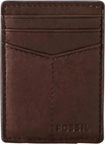 Miniatura 2 de Fossil Funda magnética minimalista de cuero para hombre con clip para dinero bolsillo frontal cartera para hombres