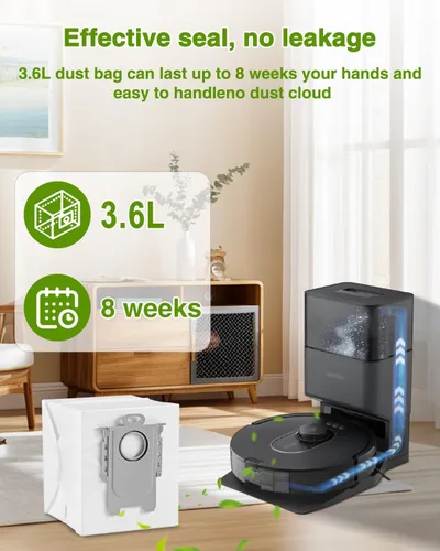 Miniatura 5 de VBN 18 Paquetes de Bolsas de Polvo Q10 Q7 Q5 para Roborock Q7 M5+, Q10 S5+/Q10 X5+, S8 Pro Ultra, S8+, Q7 Max+, Q5+, Q5 Max+, S7 Max Ultra, S7 Maxv