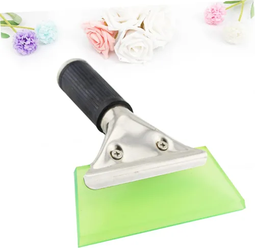 Miniatura 6 de VICASKY Rascador de hielo de acero inoxidable con hoja de goma para eliminación de nieve en el parabrisas, diseño ligero sin mango para limpiar