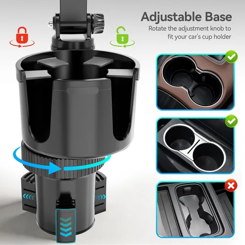 Miniatura 4 de PLDHPRO Soporte para tablet para automóvil, soporte ajustable para camión, iPad, soporte con brazo telescópico para iPad Pro Air Mini Galaxy Tab