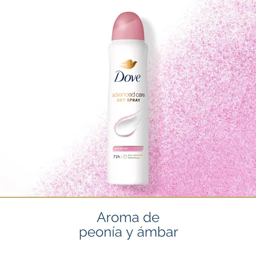 Miniatura 6 de Dove Advanced Care desodorante antitranspirante en polvo suave 3 unidades para ayudar a reparar la barrera cutánea después del afeitado desodorante