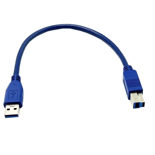 Miniatura 7 de Seadream Cable de impresora USB 3.0 en ángulo; 1 pie/11.8 in SuperSpeed USB3.0 A enchufe macho de 90 grados en ángulo recto a USB 3.0 B macho cable