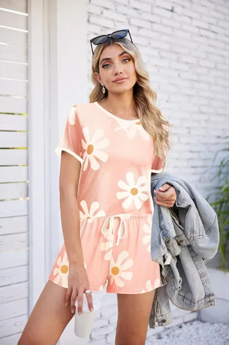 Miniatura 2 de Ekouaer Conjunto de pijama para mujer, conjunto corto casual