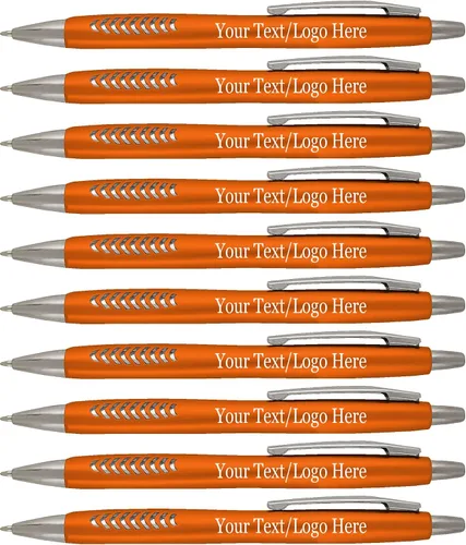 Miniatura 4 de SyPen Bolígrafos personalizados con tu logotipo o texto personalizado, paquete de 300 unidades a granel para negocios, fiestas y eventos, hermosos