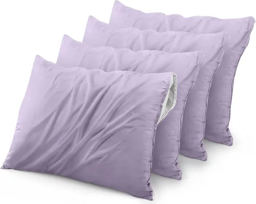 Miniatura 27 de Utopia Bedding Protector de almohada impermeable, con cremallera, paquete de 2, beige, estándar, funda de almohada a prueba de chinches, de 20 x 26