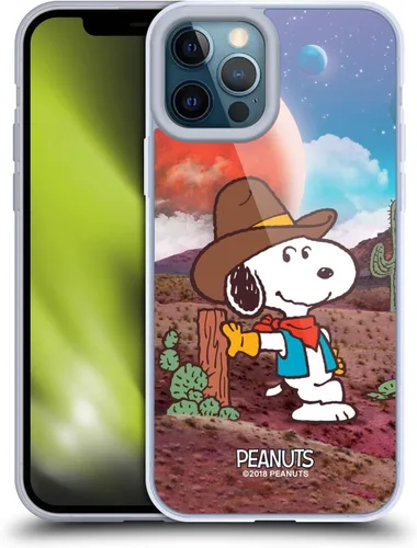 Miniatura 17 de Head Case Designs Funda de gel con licencia oficial de Peanuts Nebula Cactus Needles Snoopy Space Cowboy [protección de grado militar] compatible