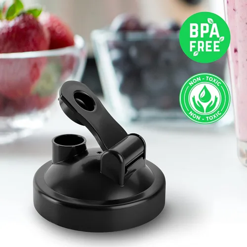 Miniatura 4 de NutriChef Vaso de mezcla grande de 24 onzas – Piezas de repuesto Contenedor de mezcla Tritan transparente con tapa para sorber y sellar, funciona