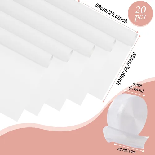 Miniatura 2 de Wiaregom 20 hojas de papel de regalo para ramos, papel de embalaje de flores impermeable, suministros de ramo de floristería, embalaje de regalo