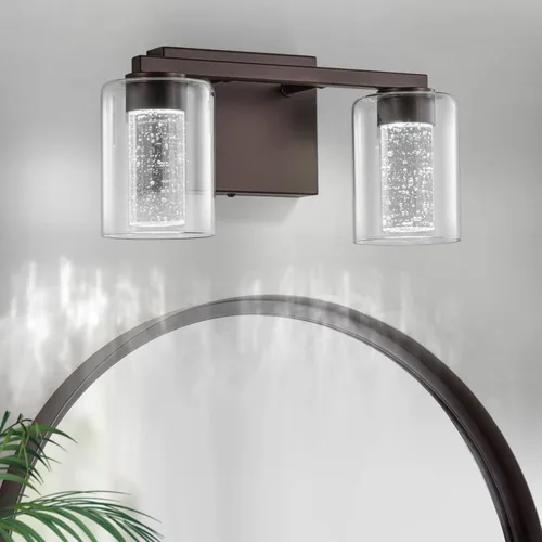 Miniatura 28 de SineRise Lámpara de tocador dorada de 3 luces con 3 modos de color (3000K/4000K/6000K), Accesorio de luz LED para baño con protección ocular, Luz