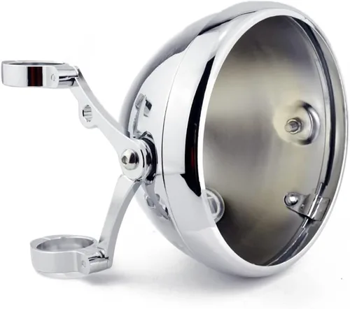 Boldness Carcasa para faros delanteros de 7 pulgadas, soporte CNC, soporte para faros delanteros de motocicleta, compatible con Cafe Racer Street
