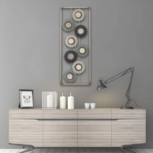 Miniatura 13 de All American Collection - Decoración de pared chic y moderna de aluminio y metal con marco