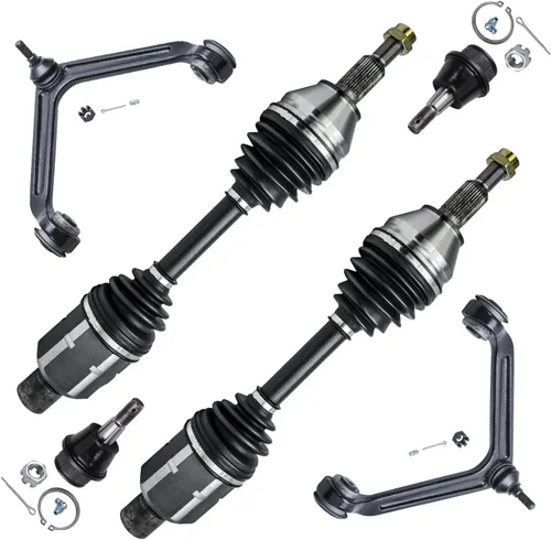 Miniatura 102 de Detroit Axle - Kit de extremo delantero para Chrysler 300 Dodge Charge Challenger 2011-2023, 2 brazos de control inferiores traseros 2 rótulas