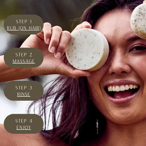 Miniatura 3 de Barra de acondicionador sólida XL de manteca de karité, fabricada en Estados Unidos, sin colores ni fragancias artificiales, vegana, libre