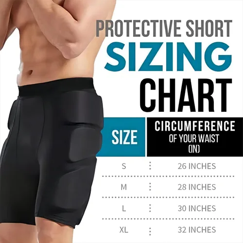 Miniatura 2 de Pantalones cortos de compresión acolchados, faja de fútbol acolchada para cadera y fútbol para hombres, protector de muslos para baloncesto