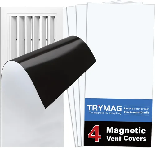 Miniatura 8 de TRYMAG Cubiertas de ventilación magnéticas de 5.5"x12", paquete de 3 unidades, cubiertas de ventilación de suelo resistentes para registros de aire