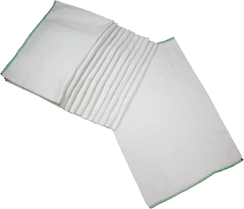 Miniatura 9 de OsoCozy Pañales de tela preplegados (1 doz), suaves, absorbentes, duraderos, 100% algodón